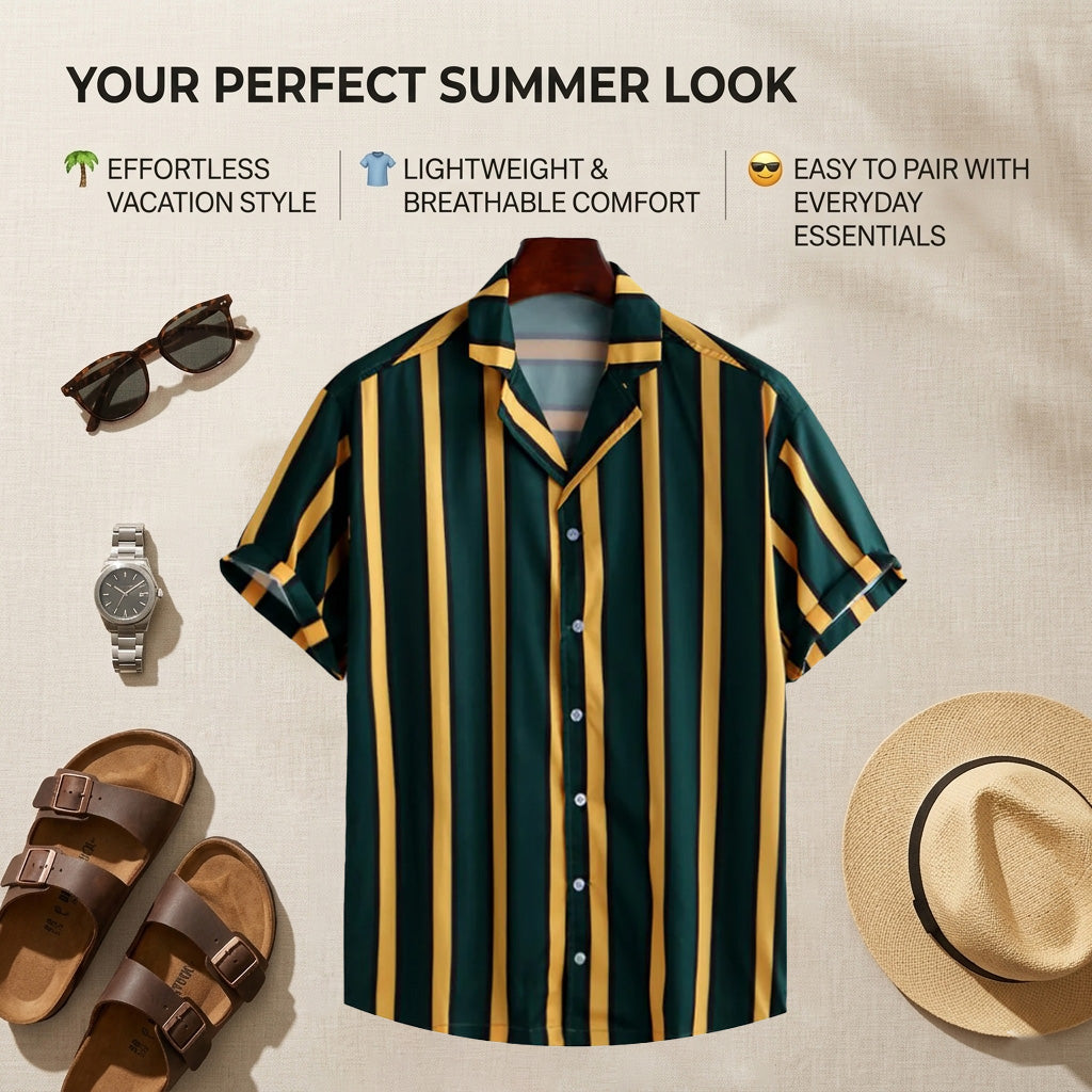 Green Stripes Shirt
