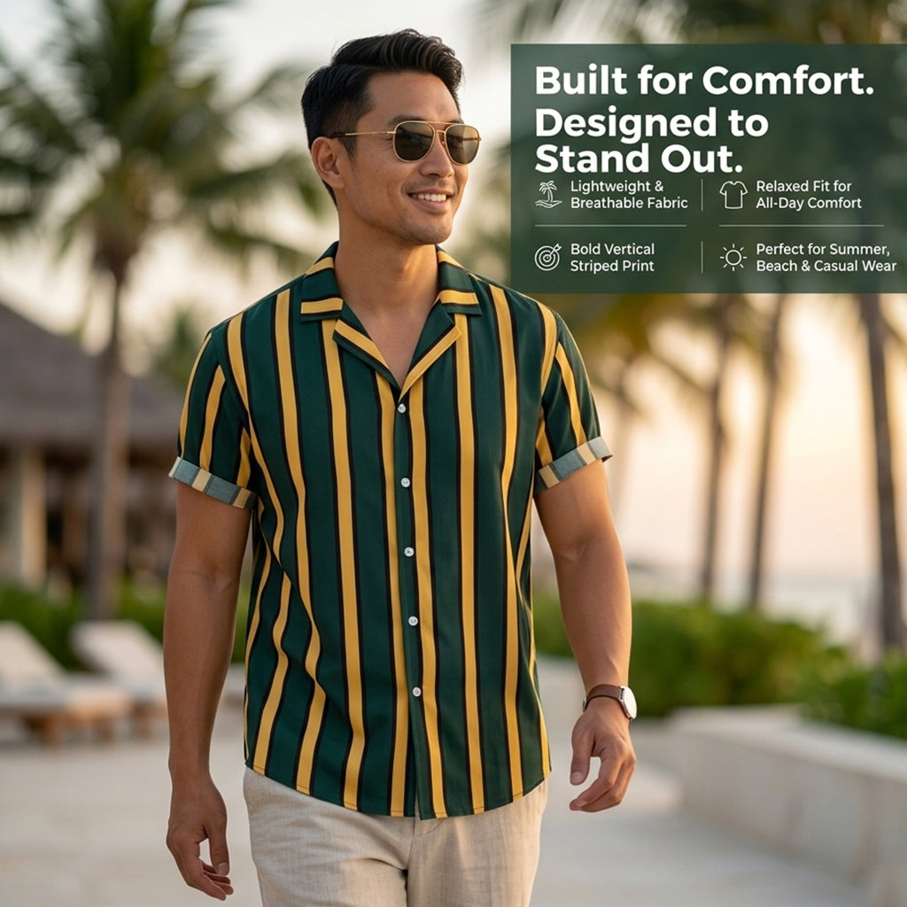 Green Stripes Shirt