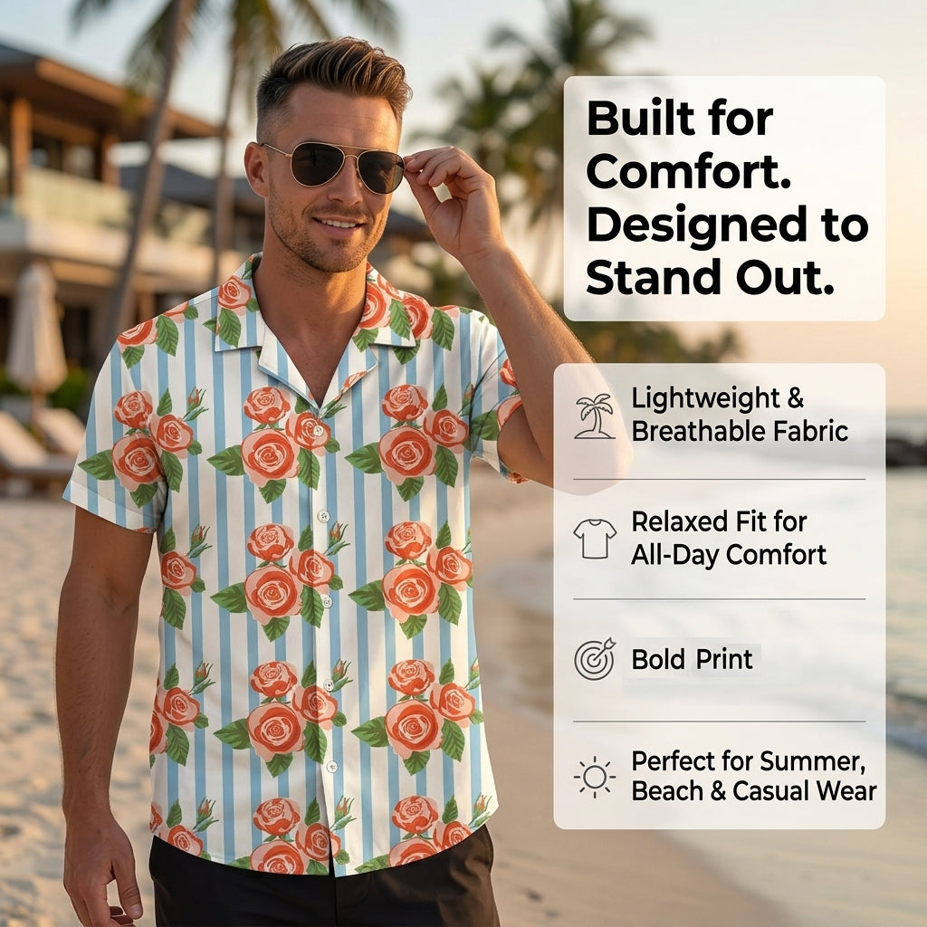 Floral Stripes Shirt