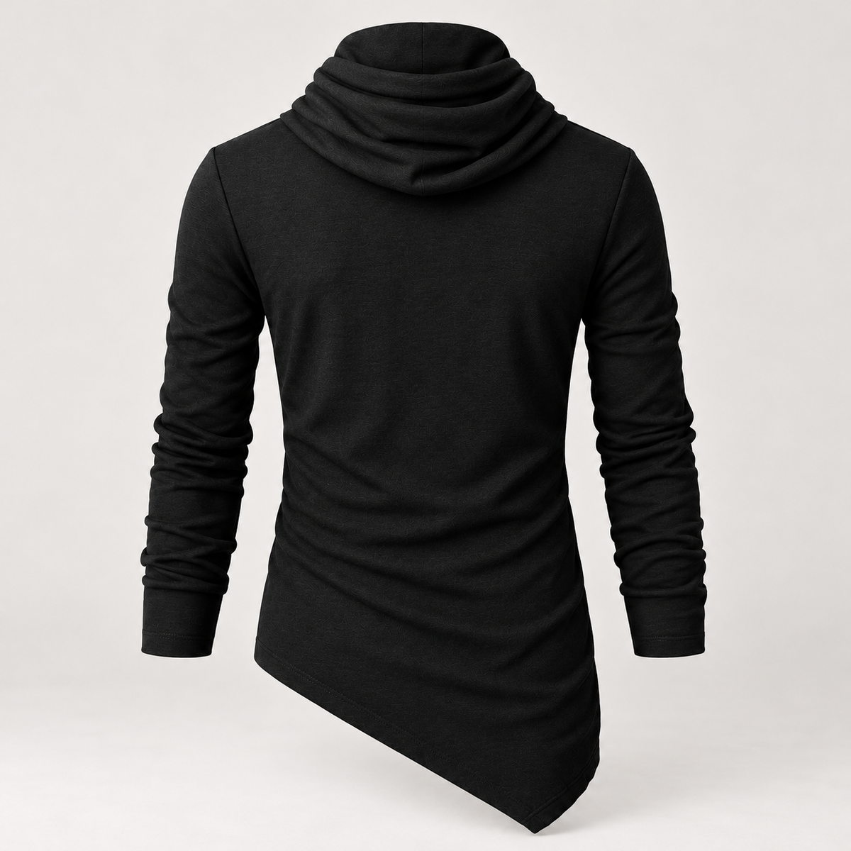 Black Cowl-Neck Top