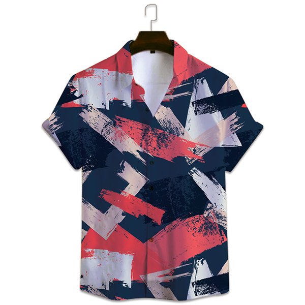 Red Abstract Shirt