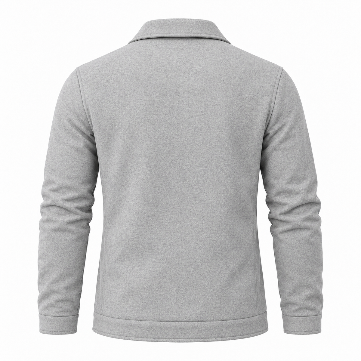 Dual Pocket Zippered Grey Jacket