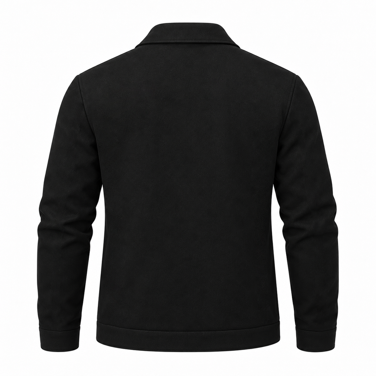 Dual Pocket Zippered Black Jacket