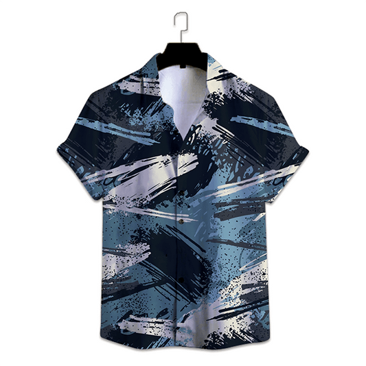 Blue Abstract Shirt