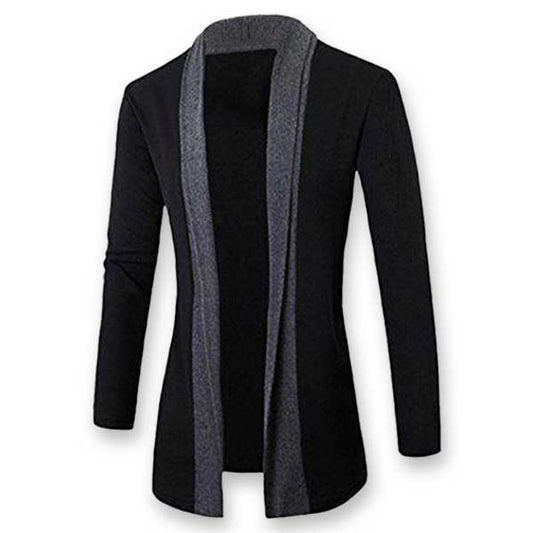 * Charcoal Patch Cardigan