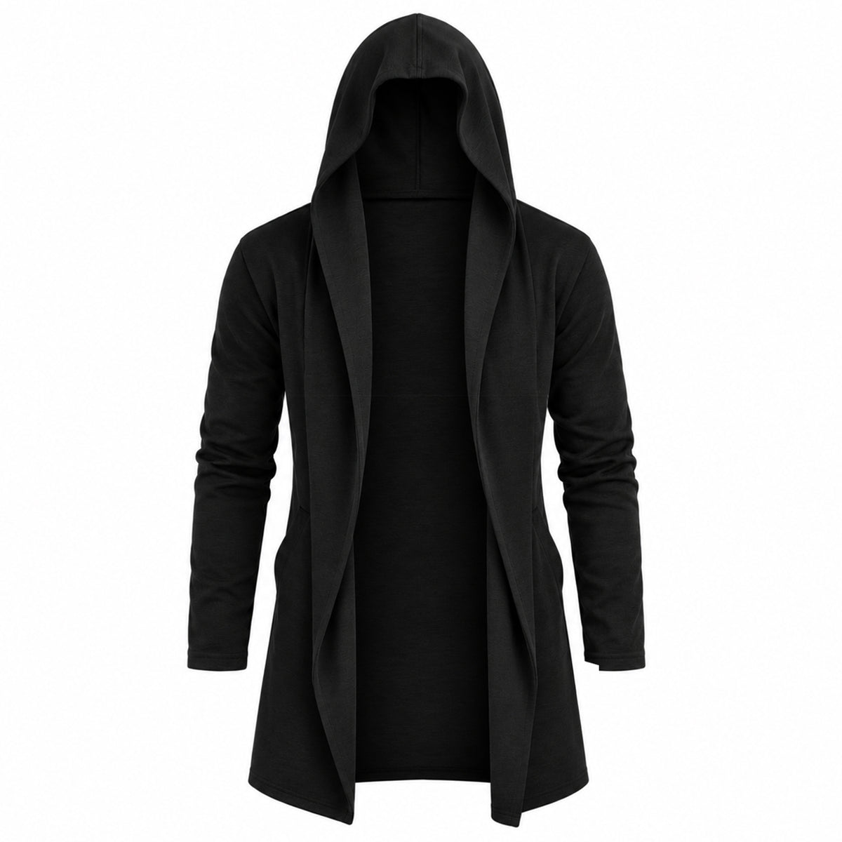 Hooded Black Cardigan