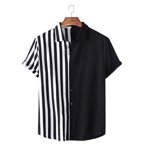Half Black Strips Shirt – Prenda